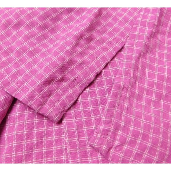 Sarah Bentley Shirt Large Purple Plaid Long Sleeve Button Down - Picture 7 of 7